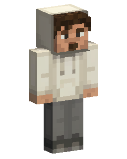 Skin Minecraft Cream Hoodie Bearded Guy
