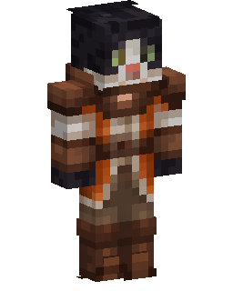 Black Warrior Cat skin de Minecraft