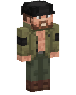 Olive Military Soldier skin de Minecraft