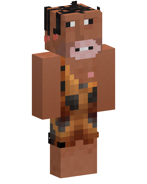 Funny Caveman Minecraft skin