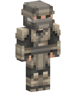 Desert ninja, with grey and beige color scheme
Nee Minecraft-Skin