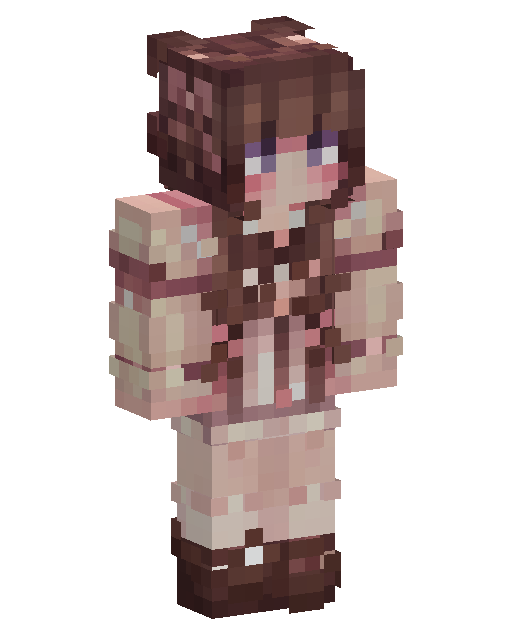 Minecraft-Skin Pink Sweater Anime Girl