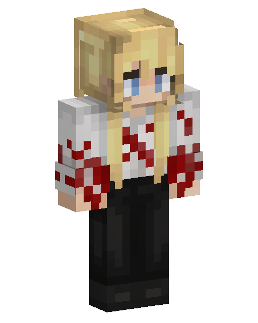 Minecraft-skin Blond Red Marked Boy