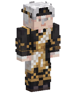 Black Gold Warrior Minecraft skin