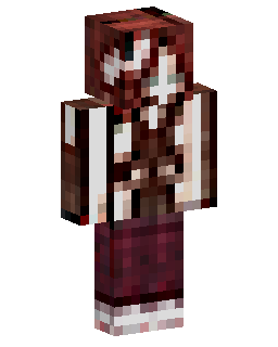 Red Saree Girl Minecraft 스킨