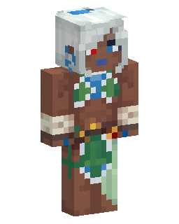 Skin Minecraft Silver Haired Forest Ranger