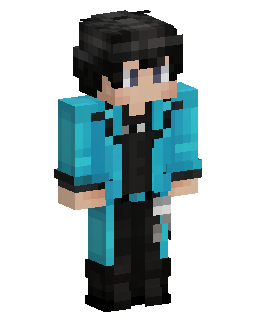 Cyan Jacket Boy Minecraft skin