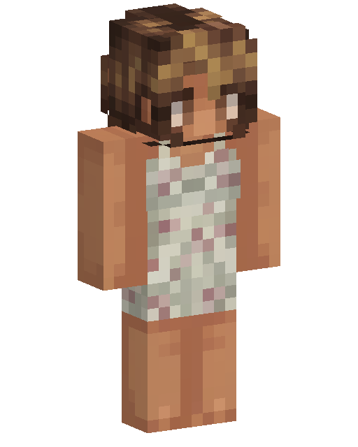 Floral Outfit Girl Minecraft skin