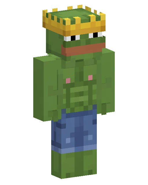 Crowned Zombie King Minecraft skin