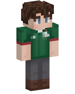 Skin Minecraft Green Hoodie Boy
