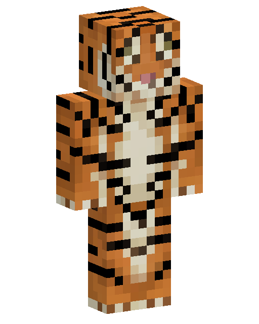 Striped Tiger Minecraft skin