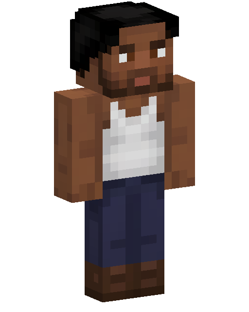 White Tank Top Man Minecraft 皮肤