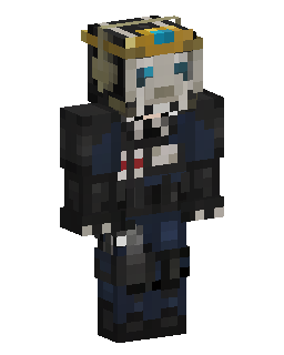 Skin do Minecraft Silver Haired Crowned Officer