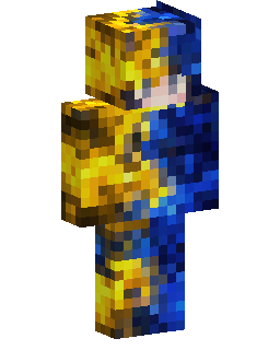 Knight In Blue Gold Armor skin de Minecraft