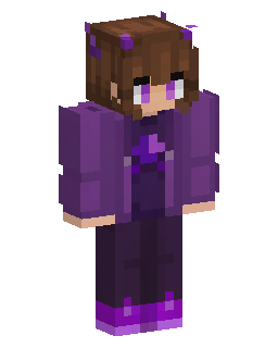 Purple Hoodie Girl Minecraft-Skin