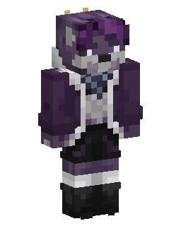 Skin Minecraft Purple Haired Maid Outfit