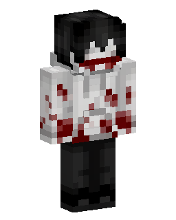 Skin Minecraft Red Marked Hoodie Boy