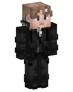 Skin Minecraft Black Coated Boy