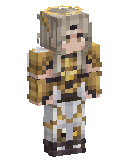 Gold Armored Fantasy Warrior Minecraft-Skin