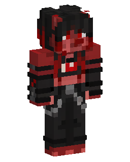 Red Black Punk Minecraft skin
