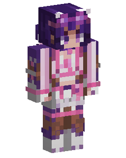 Purple Haired Anime Girl Minecraft 스킨