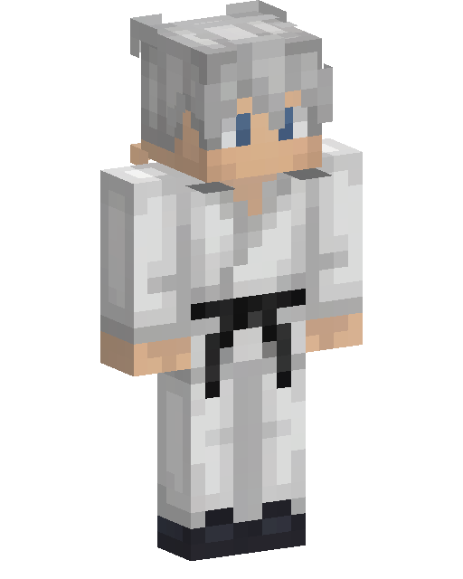 White Gi Fighter Minecraft skin