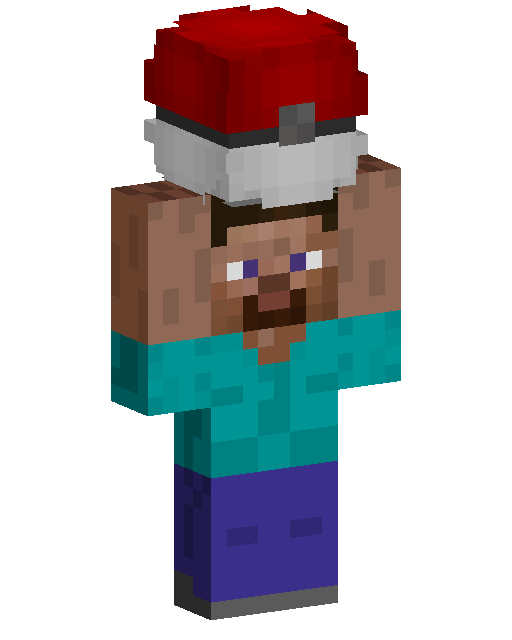 Steve with Pokemon Ball Minecraft skin