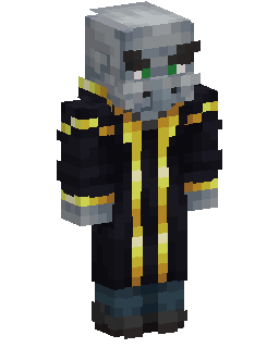 Black Gold Illager Minecraft-Skin