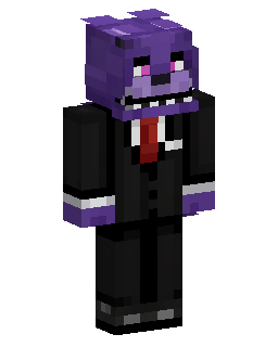 Purple Animatronic In Black Suit Minecraft skin