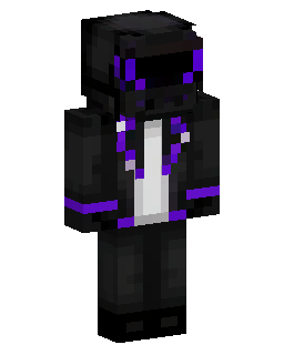 Skin Minecraft Black Suit Purple Trim