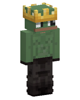 Skin Minecraft Green Crowned King