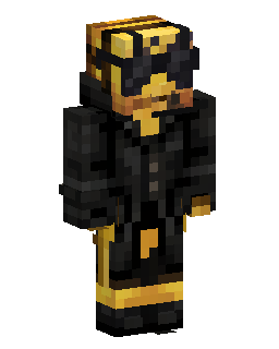 Skin do Minecraft Black And Gold Winged Warrior