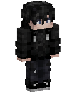 Black Hooded Boy Minecraft 스킨