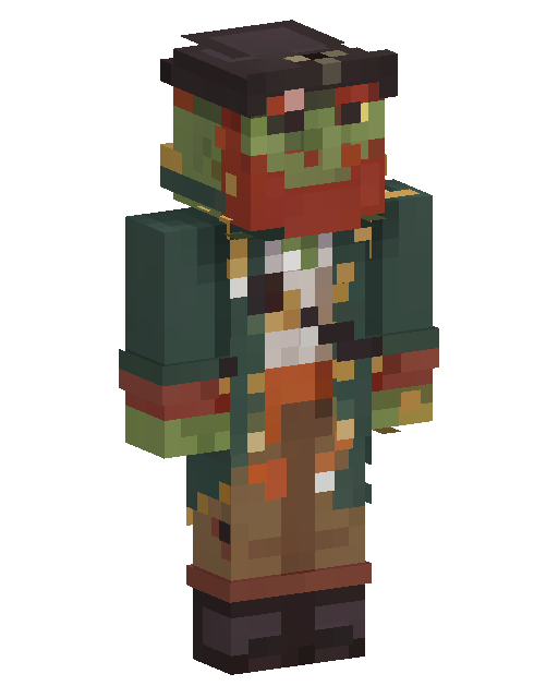 Green Orc Warrior Minecraft skin