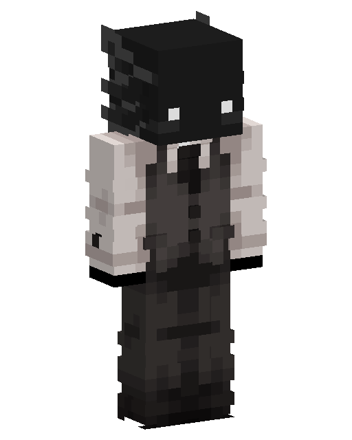 Shadow Man In Suit Minecraft skin