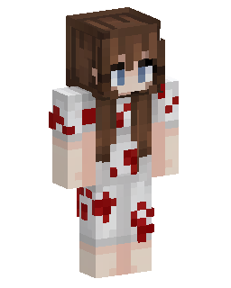 Bloodstained Brunette Girl 的 Minecraft 皮肤