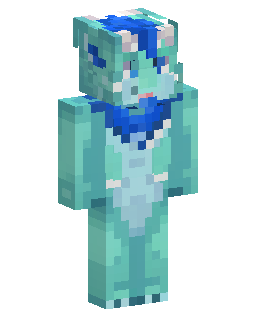 Minecraft-skin Teal Aquatic Fantasy Creature