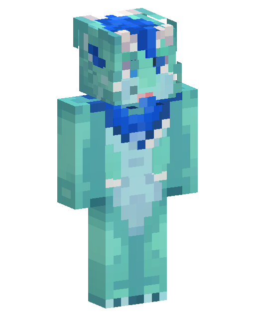 Minecraft-skin Teal Aquatic Fantasy Creature