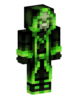 Glowing Green Horror Zombie のMinecraftスキン