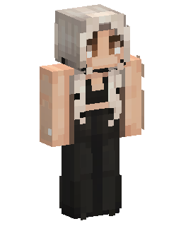 White Haired Maid Minecraft-Skin