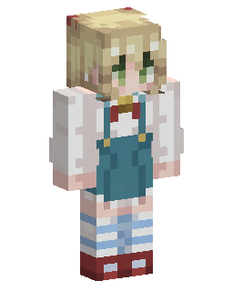 Blonde Overall Girl skin de Minecraft