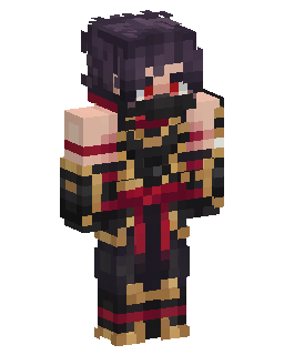 Скін Minecraft Masked Red Warrior