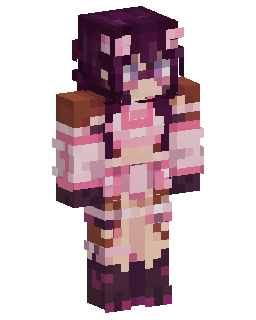 Pink Gothic Girl Minecraft 스킨