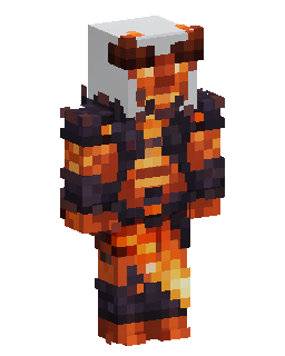 Skin Minecraft Lava Armored Warrior