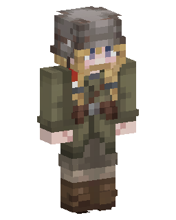 Skin do Minecraft Green Uniform Soldier Girl