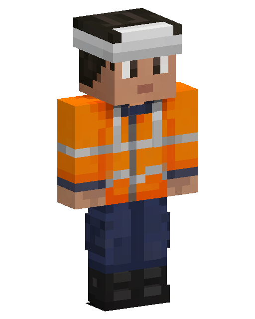 Construction Worker Minecraft 皮肤