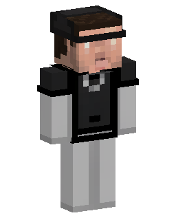 Black Vest Student Minecraft skin