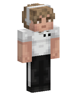 Brown Hair White Shirt Minecraft skin