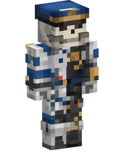 Minecraft-Skin Blue Space Trooper