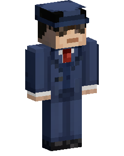 Blue Suit Student skin de Minecraft